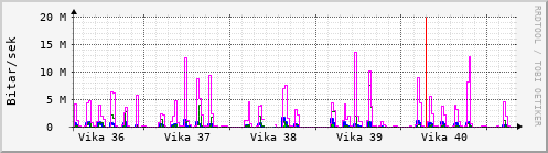 Sustu vikur Graph