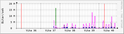 Sustu vikur Graph