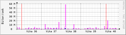 Sustu vikur Graph