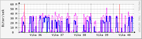 Sustu vikur Graph