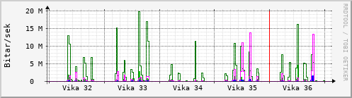 Sustu vikur Graph