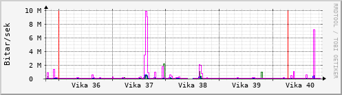 Sustu vikur Graph