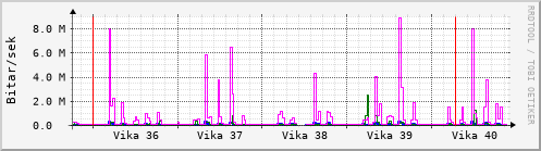 Sustu vikur Graph