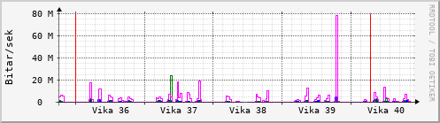 Sustu vikur Graph