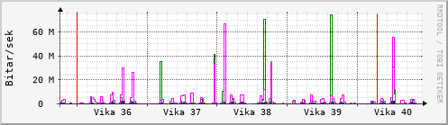 Sustu vikur Graph