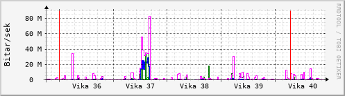 Sustu vikur Graph