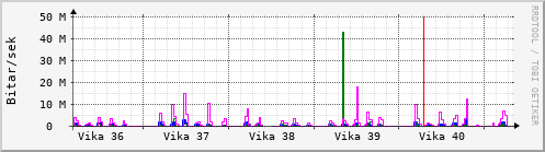 Sustu vikur Graph