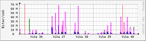 Sustu vikur Graph