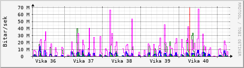 Sustu vikur Graph