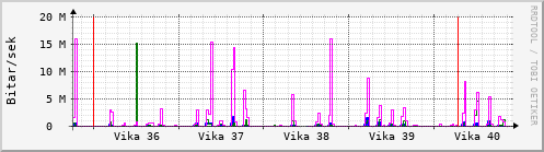 Sustu vikur Graph