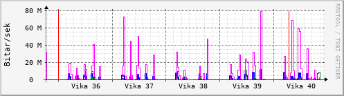 Sustu vikur Graph