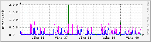 Sustu vikur Graph