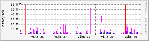 Sustu vikur Graph