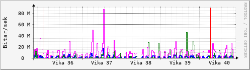 Sustu vikur Graph