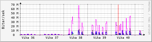 Sustu vikur Graph