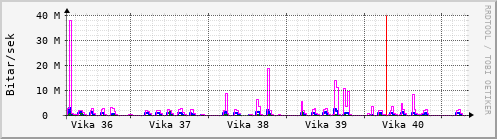 Sustu vikur Graph