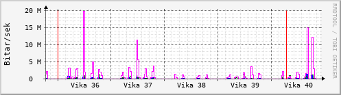 Sustu vikur Graph