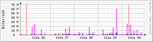 Sustu vikur Graph