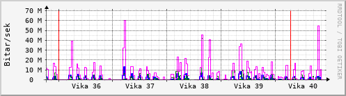 Sustu vikur Graph