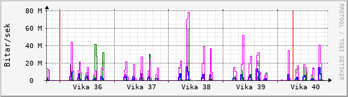 Sustu vikur Graph