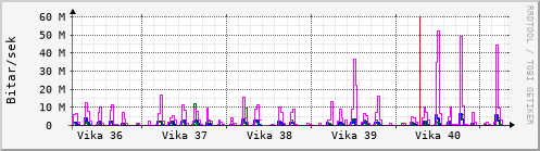 Sustu vikur Graph