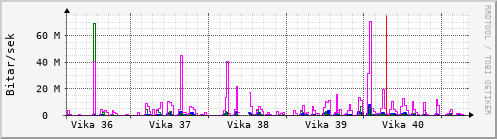 Sustu vikur Graph