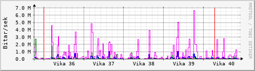 Sustu vikur Graph