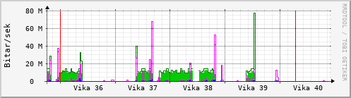 Sustu vikur Graph