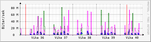 Sustu vikur Graph