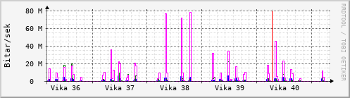 Sustu vikur Graph