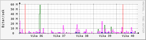 Sustu vikur Graph