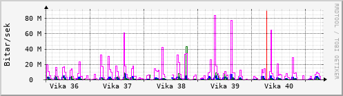 Sustu vikur Graph