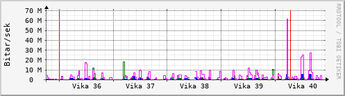 Sustu vikur Graph