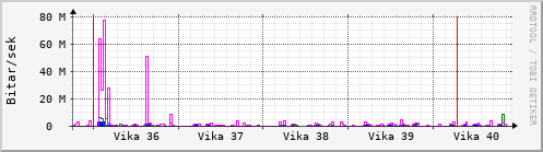 Sustu vikur Graph