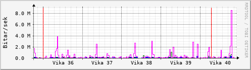 Sustu vikur Graph