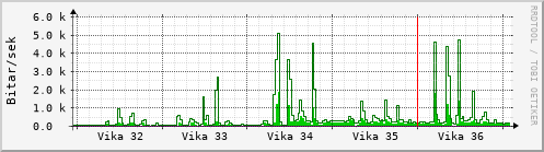 Sustu vikur Graph