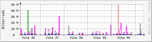 Sustu vikur Graph