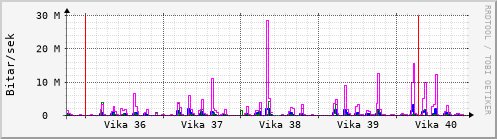 Sustu vikur Graph