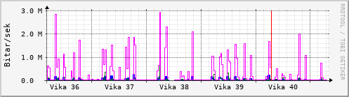 Sustu vikur Graph