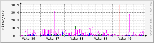 Sustu vikur Graph