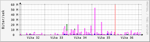 Sustu vikur Graph