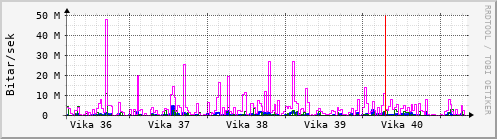 Sustu vikur Graph