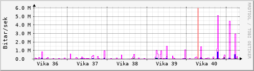 Sustu vikur Graph