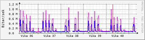 Sustu vikur Graph