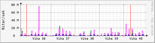 Sustu vikur Graph