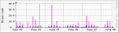 Sustu vikur Graph