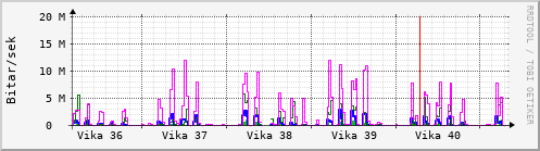 Sustu vikur Graph