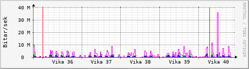 Sustu vikur Graph