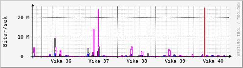 Sustu vikur Graph