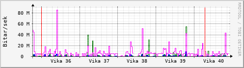 Sustu vikur Graph